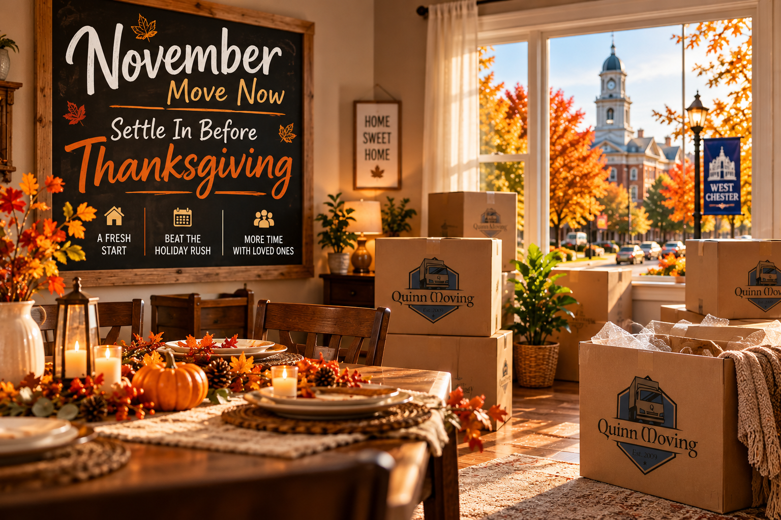 November Move-In Before Thanksgiving